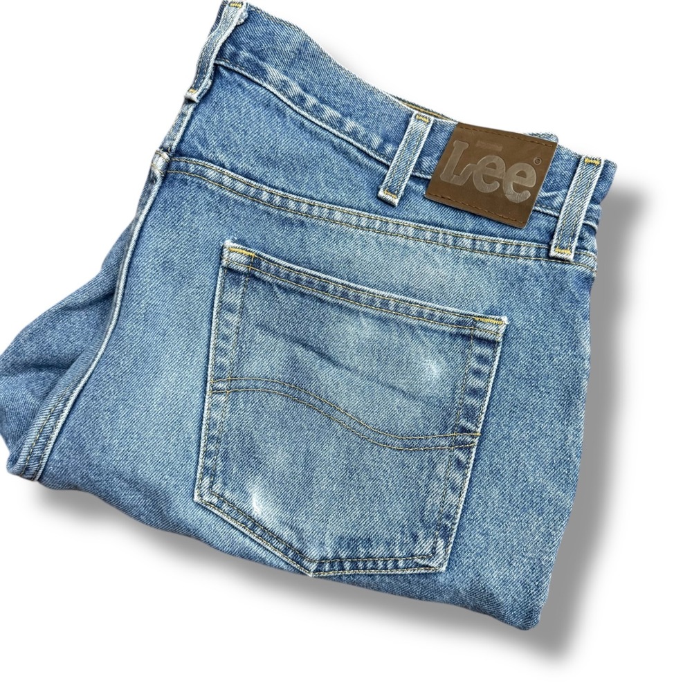 Lee Regular Fit Straight Leg Mens‎ Jeans Light Wash Denim 38x30